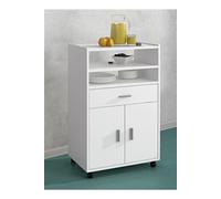Meuble bas de cuisine coloris Blanc - Longueur 59 x profondeur 39.6 x hauteur 92 cm - -