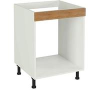 Meuble bas de cuisine pour four coloris chêne cortez - Hauteur 85 x Longueur 60 x profondeur 58 cm