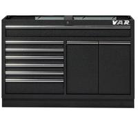 Meuble bas double VAR MO-52612 Noir 1250 x 400 mm Noir - modulaire...