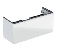 Meuble bas Geberit Acanto 1 tiroir 1 tir anglaise lavabo 1C 120cm verre blanc - GEBERIT 503.006.01.2