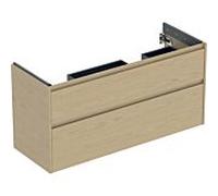 Geberit Meuble sous-vasque Renova Plan 504033PS1 – 2 tiroirs, 124,5×60,6×44,6 cm, chêne naturel