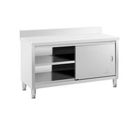 Meuble bas inox - ECO - 150 x 60 cm - 600 kg - Dosseret - Royal Catering