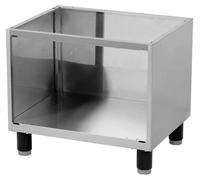 Meuble bas KBS, fermé sur 3 côtés, 660 x 530 x 570 mm, en acier inoxydable, pour table de cuisson série Red 600