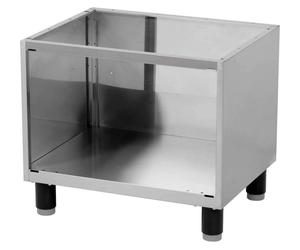 Meuble bas KBS, fermé sur 3 côtés, 660 x 530 x 570 mm, en acier inoxydable, pour table de cuisson série Red 600
