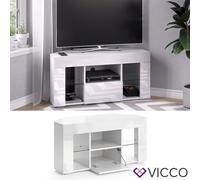 Meuble bas Meuble TV Meuble télévision Denver blanc ultra-brillant Vicco