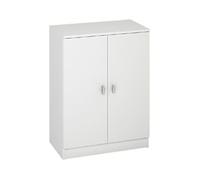 Meuble bas polyvalent coloris blanc - Hauteur 80 x Longueur 60 x Profondeur 34 cm