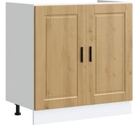 Meuble bas pour évier Porto chêne artisanal bois ingénierie