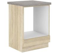 BigBuy Home Meuble pour Four Lassen Chêne 60 x 51,6 x 85 cm