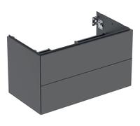 Meuble bas pour lavabo Geberit ONE 2 tiroirs L90cm P47cm Gris velouté - GEBERIT 505.263.00.3