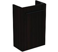 Meuble bas pour lave-mains i.life S T5302NW Ideal Standard , porte battante à droite ou 2000 gauche, 35,4 x 20,2 x 55,5 cm, chêne café