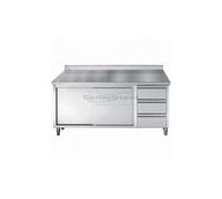 Meuble Bas Professionnel Inox - Avec Tiroirs - Gamme 700 - - 1800x700Coulissante+tiroir