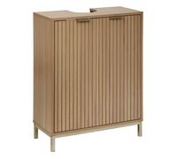 Meuble bas ""Tasso"" sous lavabo effet bois naturel - 5five