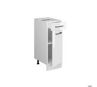 Meuble bas universel Vicco R-Line Blanc Haute brillance 30cm avec tiroir, sans PT, Model 41765