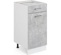 Meuble bas universel Vicco R-Line Béton 40cm avec tiroir, sans PT, Model 41643