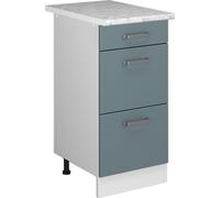 Meuble bas universel Vicco R-Line Bleu-gris 40cm avec tiroirs, Model 41800
