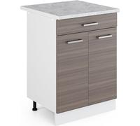 Meuble bas universel Vicco R-Line Gris 60cm avec tiroirs, Model 41915