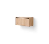Meuble Bibliothèque Basse Avec Portes Chêne