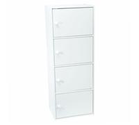 Meuble blanc à portes WERKA PRO 4 portes (106 x 40 x 29 cm)