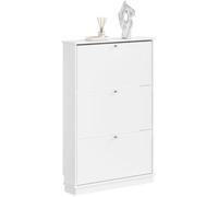 Meuble chaussures étroit - SOBUY - Profondeur 18 cm - Capacité 9 paires - Pointure max EU 47 - Encoche pour plinthe