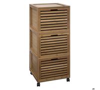 Meuble colonne 3 tiroirs ""Sicela"" bambou - 5five