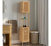 Meuble colonne salle de bain BEA - Bambou