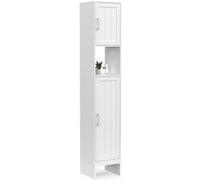 Meuble colonne blanc pour salle de bain