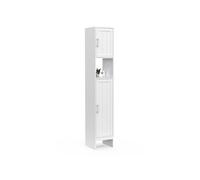 Meuble colonne blanc pour salle de bain