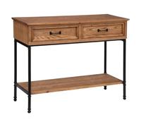 Meuble Console 2 tiroirs en Bois et Métal H 85 cm - Atmosphera