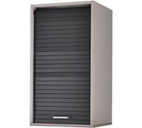 Meuble Cuisine Alu Rideau Chêne Noir ou Blanc 2 Tablettes L 40 H 72 P 35 cm - Noir - L 40 x l 35 x H 72 cm Aluminium G