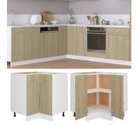 Meuble cuisine,charge 65 kg,Design Moderne,Armoire de plancher d'angle - ""Lyon"" chêne sonoma 397666