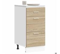 Meuble cuisine,charge 65 kg,Design Moderne,Armoire de plancher - ""Lyon"" chêne sonoma 40x46x81,5cm 840019