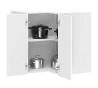 Meuble cuisine,charge 65 kg,Design mural,Moderne - Armoire murale d'angle de cuisine Kalmar blanc - bois ingénierie 779527