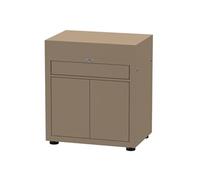 Meuble de cuisine extérieure LE MARQUIER AVEC TIROIR 80X55CM TAUPE MC80PTIE22