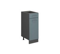 Meuble cuisine R-Line, 30cm sans PT, Bleu-gris/Anthracite, Vicco 41173