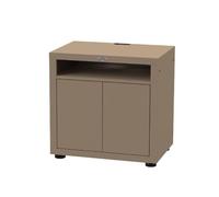 Meuble Cuisson Avec Tablette, 80 X 55 Cm Taupe