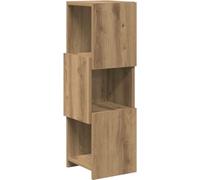Meuble d'angle 25,5x25x80cm Bois d'ingénierie Chêne artisanal