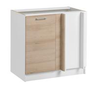 Meuble d'angle bas Eco Chene Naturel 1 porte L 105 cm - Cuisineandcie