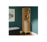 Meuble d'Angle - Box and beyond - 40 x 40 x 172 cm - Bois, Cannage - Rangement - Salon, Chambre, Bureau - Style Bohème et Vintage
