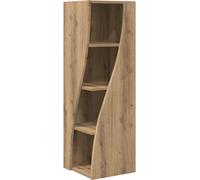 Meuble d'angle Chêne artisanal 32x32x102cm Bois d'ingénierie