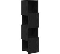 Meuble d'angle Chêne noir 25,5x25x102cm Bois d'ingénierie