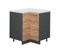 Meuble d'angle Fame-Line, 80.5cm, PT Marbre, Chêne de force doré/Anthracite, Vicco 45699