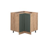 Meuble d'angle Fame-Line, 80.5cm sans PT, Vert Or Campagne/Chêne de force doré, Vicco 38350