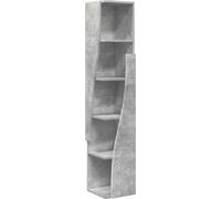 Meuble d'angle Gris béton 27,5x27x140cm Bois d'ingénierie