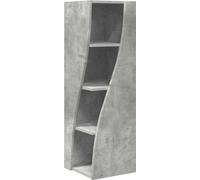 Meuble d'angle Gris béton 32x32x102cm Bois d'ingénierie