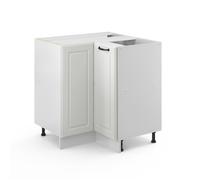 Meuble d'angle R-Line, 75.6cm sans PT, Blanc campagne/Blanc, Vicco 36563