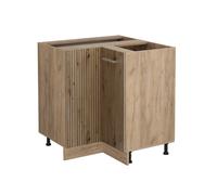 Meuble d'angle R-Line, 75.6cm sans PT, Chêne Artisan/Chêne de force doré, Vicco 49127