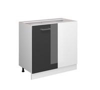 Vicco Meuble d'angle R-Line, Anthracite Haute Brillance, 86cm sans PT, pour Une Combinaison Libre au Sein de systèmes de Cuisine modulaires