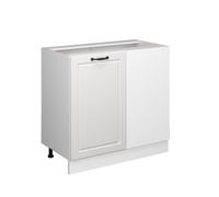 Meuble d'angle R-Line, 86cm sans PT, Blanc campagne/Blanc, Vicco 37756