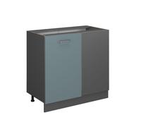 Meuble d'angle R-Line, 86cm sans PT, Bleu-gris/Anthracite, Vicco 41179