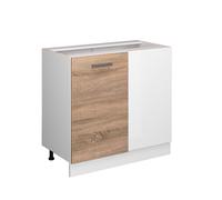 Meuble d'angle R-Line, 86cm sans PT, Sonoma/Blanc, Vicco 37757